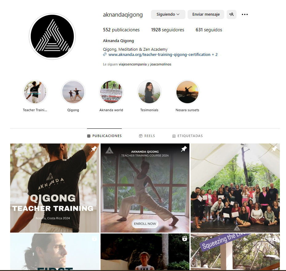 Comunicación Digital — Aknanda Qigong Academy