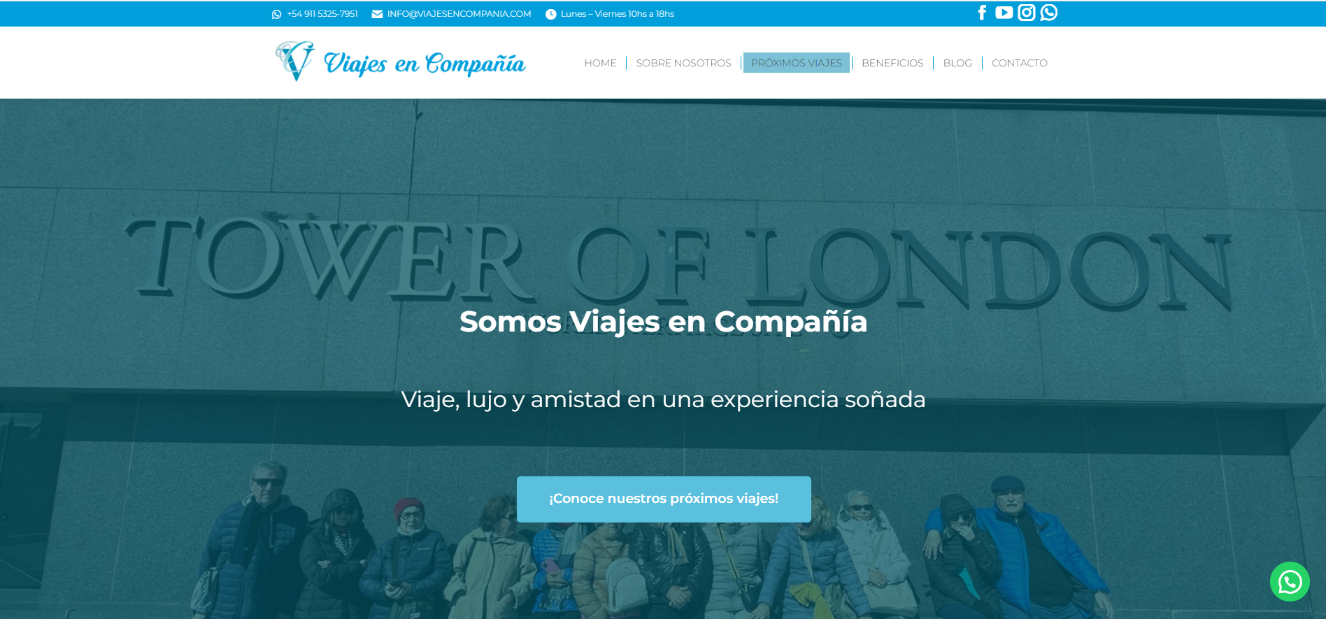 Web — Viajes en Compañía